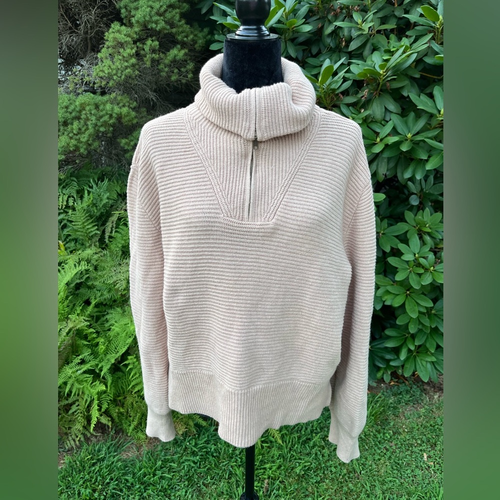 Sonoma Beige Cowl Neck Sweater
